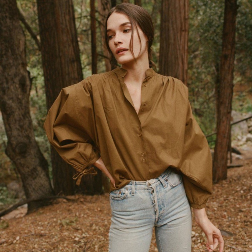 DÔEN O'Keefe Top Shirt Moss XS